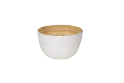 Bambus-Schüssel 22x14, weiß