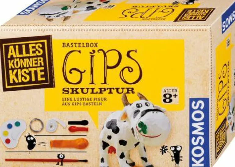 Bastelbox: Gips-Skulptur - Eine lustige Figur aus