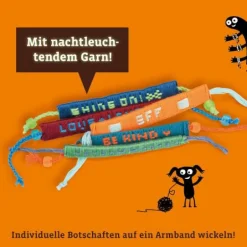 Bastelbox: Namensbänder wickeln - Entwirf bunte Fr