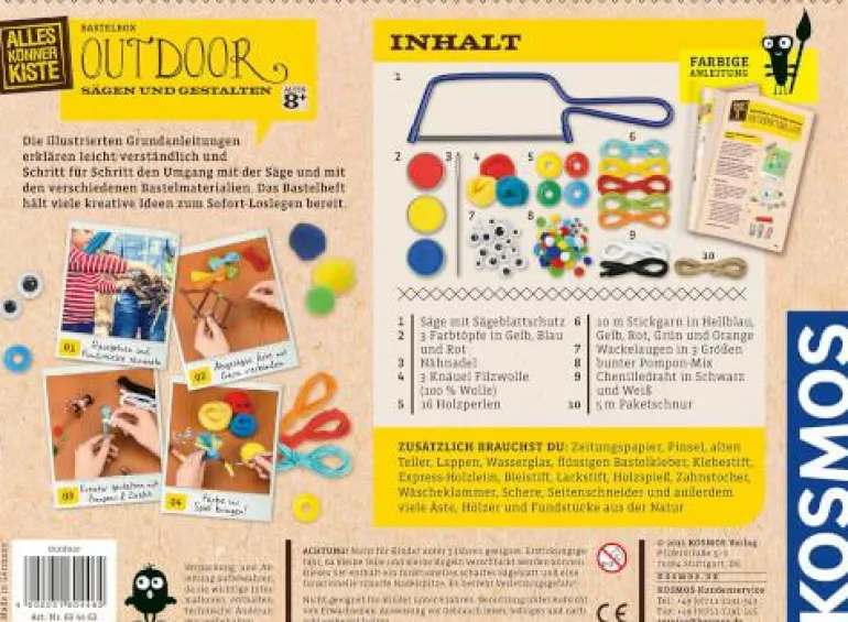 Bastelbox: Outdoor: Sägen und Gestalten - Mit Säge