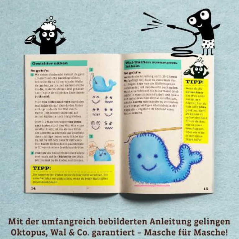 Bastelbox: Schwämme häkeln - Dusch-Schwämme für de