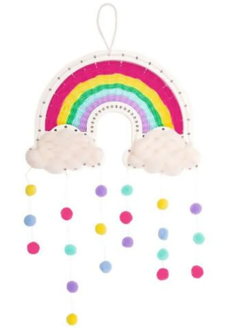Bastelspaß – Regenbogen weben