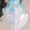 Baumanhänger Blaue Muschel Ornament, 9cm