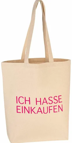 Baumwolltasche "Ich hasse einkaufen" 40x39x9cm