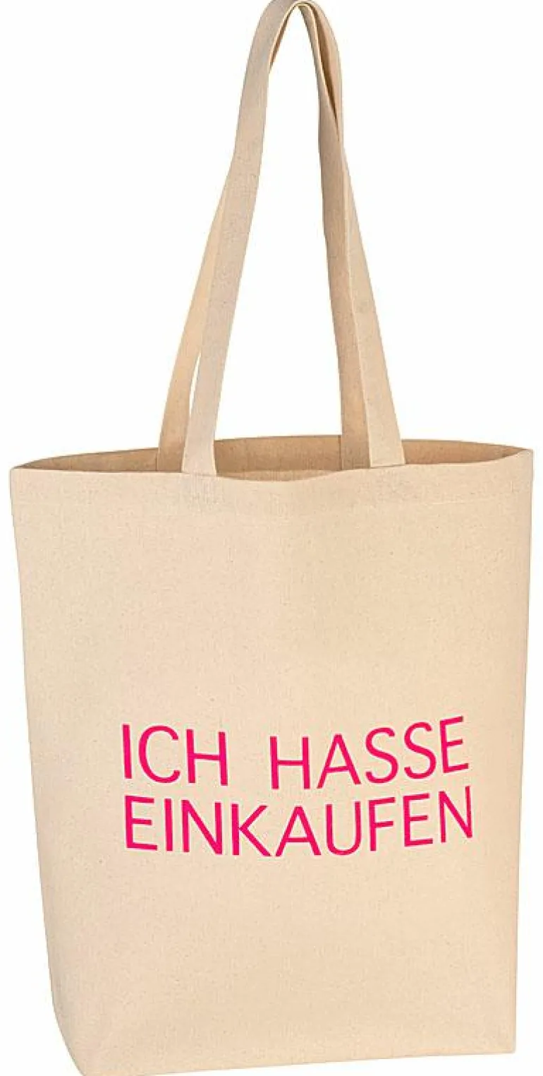 Baumwolltasche "Ich hasse einkaufen" 40x39x9cm