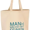 Baumwolltasche "Man(n) wächst ..." 40x39x9cm