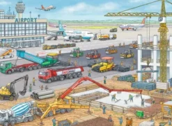 Baustelle am Flughafen - Puzzle 100 Teile