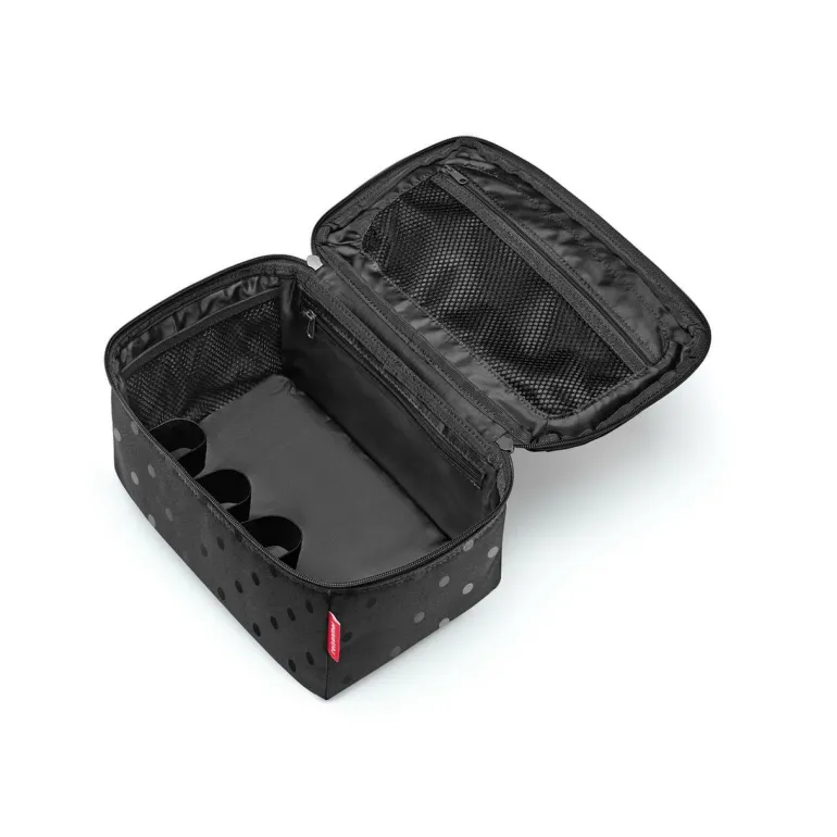 Beautycase Glossy Dots Black Kosmetiktasche