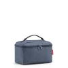 Beautycase Herringbone Dark Blue Kosmetiktasche