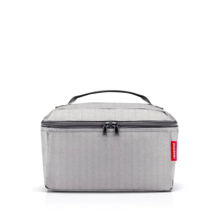 Beautycase Herringbone Grey Kosmetiktasche