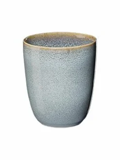Becher, denim D. 8,5 cm, H. 9,5 cm, 0,25 l.