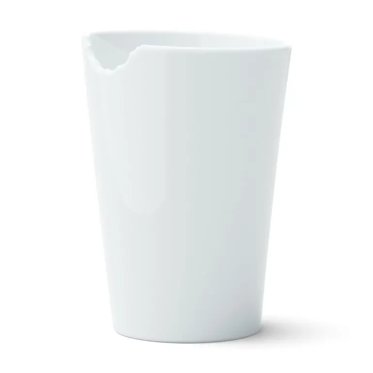 Becher mit Biss, weiß