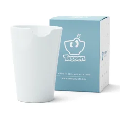 Becher mit Biss, weiß