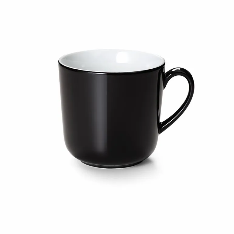 Becher mit Henkel 0,45 l Schwarz Solid Color