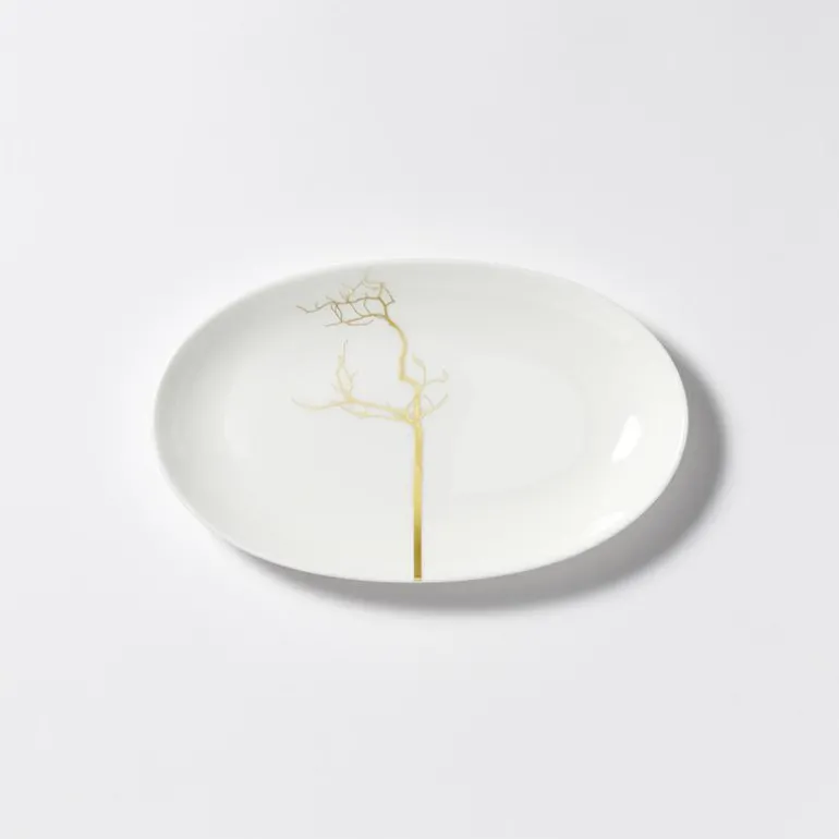 Beilage oval 24 cm Golden Forest Fine Bone China