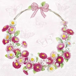 BELLIES WREATH Rose Lunch-Servietten L1032550