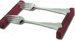 Besteckhalter für 12 Kaffelöffel/Kuchengabeln wein