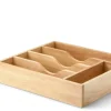 Besteckkasten Gummibaumholz 35x30x7cm