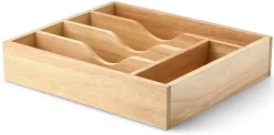 Besteckkasten Gummibaumholz 35x30x7cm