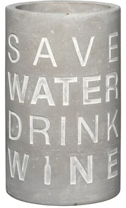 Beton Weinkühler „Save Water"