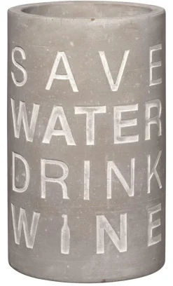 Beton Weinkühler „Save Water"