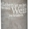 Beton Weinkühler „Das Leben ist zu kurz..."