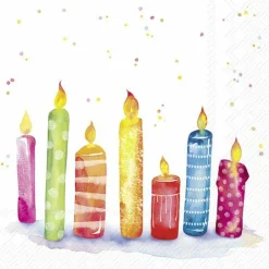 BIRTHDAY CANDLES Lunch-Servietten L1070800
