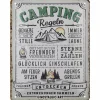 Blechschild 15 x 20 cm Camping-Regeln