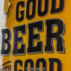 Blechschild 15 x 20 cm Drink Good Beer