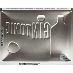 Blechschild 15 x 20 cm Gin Tonic