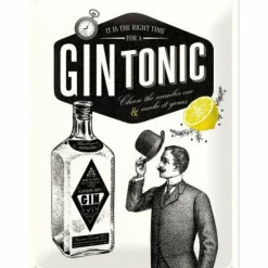 Blechschild 30 x 40 cm »Gin Tonic«