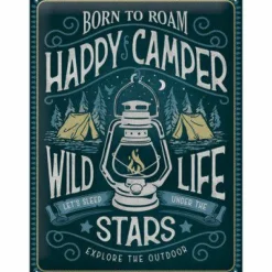 Blechschild 30 x 40 cm »Happy Camper«