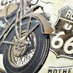 Blechschild 20 x 30 cm Route 66 Bike Map