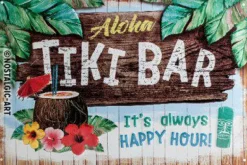 Blechschild 20 x 30 cm Tiki Bar