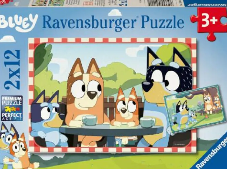 Bluey Familienzeit - Puzzle 2x12 Teile