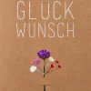 Blumenkarte „Herzlichen Glückwunsch"