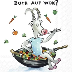 BOCK AUF WOK Lunch-Servietten L 998700