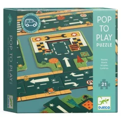 Bodenpuzzle: Strassen, 21 Teile