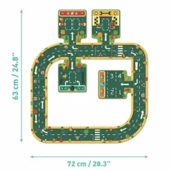 Bodenpuzzle: Strassen, 21 Teile