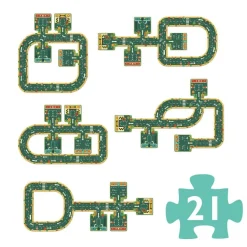 Bodenpuzzle: Strassen, 21 Teile