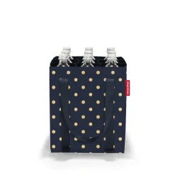 Bottlebag Metallic Dots Blue Flaschentasche