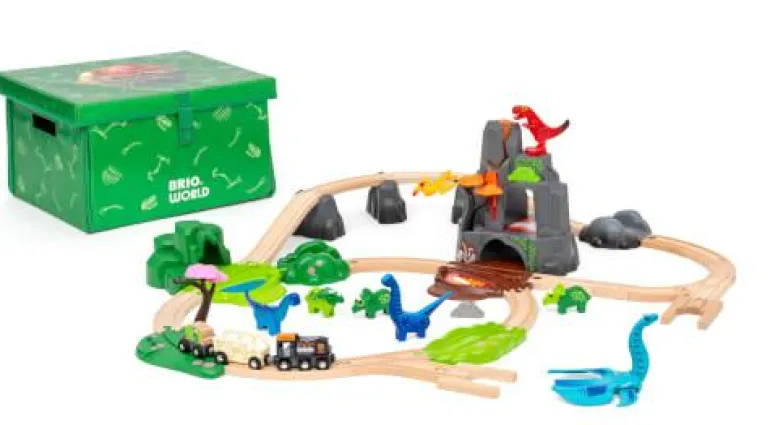 BRIO® Dinosaurier Deluxe Set 44-teiliges Zugset