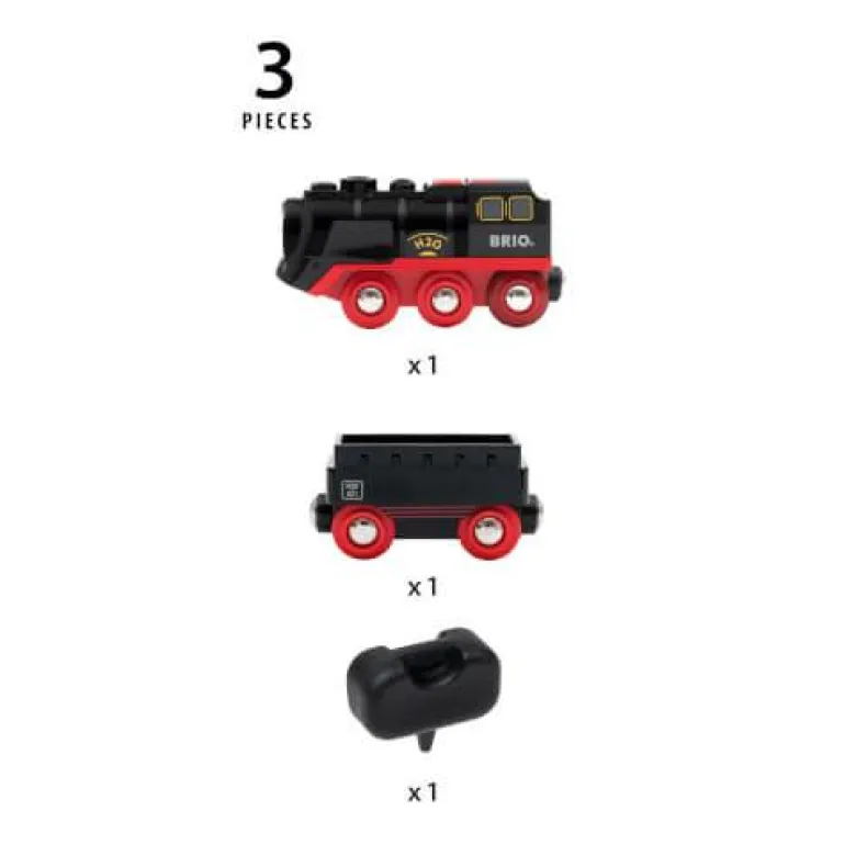 BRIO® World Batterie-Dampflok mit Wassertank 33884