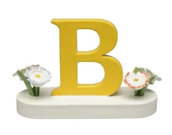 Buchstabe B, mit Blumen