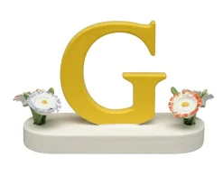 Buchstabe G, mit Blumen