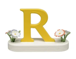 Buchstabe R, mit Blumen