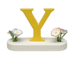 Buchstabe Y, mit Blumen