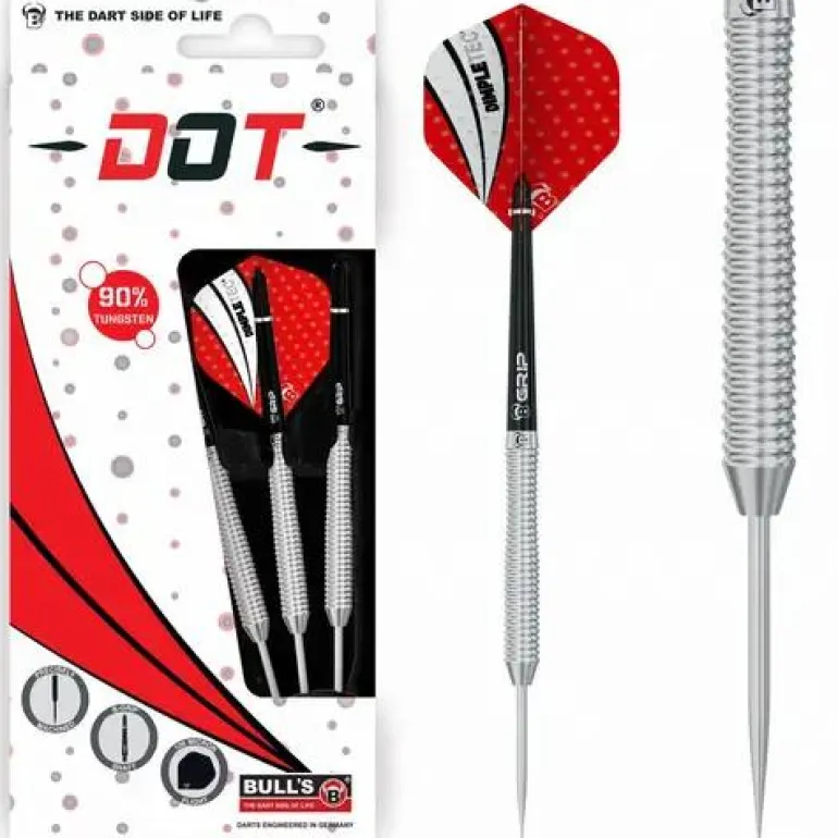 BULL'S® Dot D2 Tungsten Steel Dart 22g