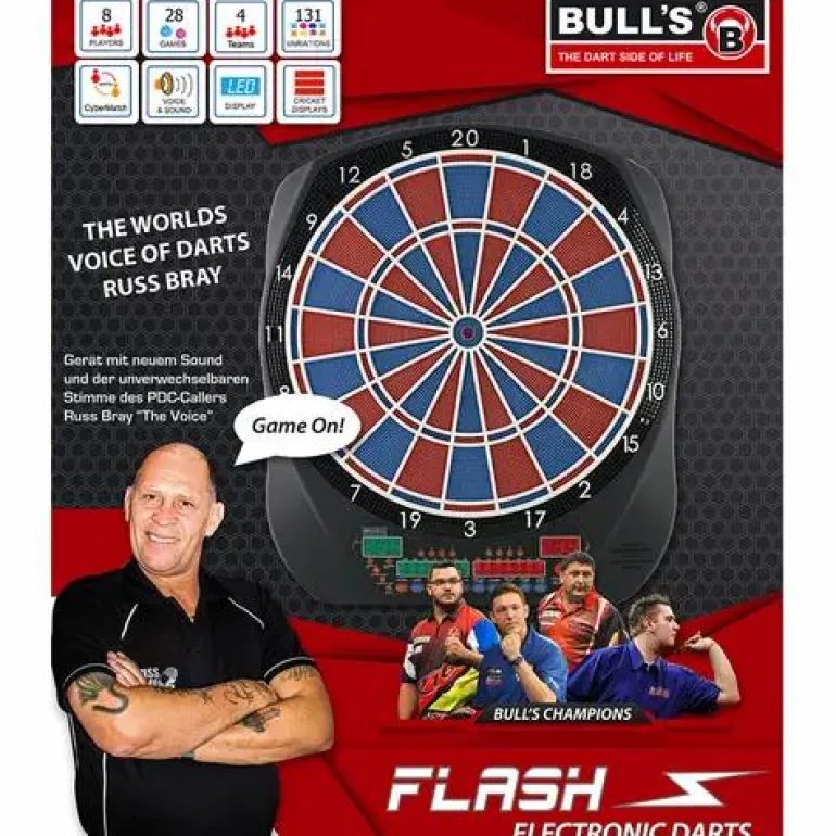 BULL'S® Flash RB Sound Elektronik Dartboard