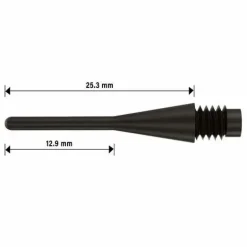 BULL'S® Longlife Long 6mm(2BA)& 8mm(1/4BSF) gelb